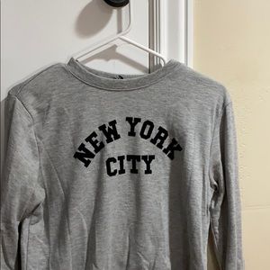 H&M “New York City” long sleeve top.